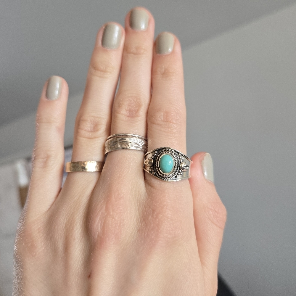 Larimar Sterling Silver Ring 949